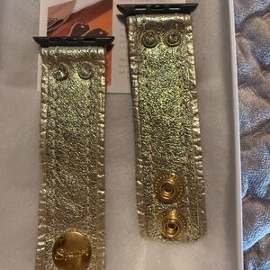 Spark*l crushed gold iwatch band